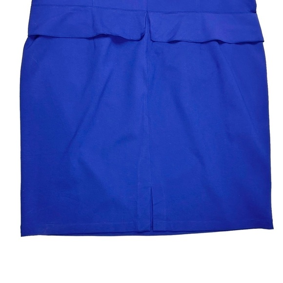Lafayette 148 New York cobalt blue dress stretch short sleeves plus 22 - Picture 10 of 16